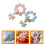 10 Pcs Cellphone Wrist Straps Acrylic Beaded Charm Chains 7