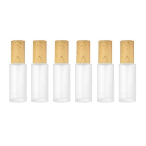 18Pcs White Small Glass Perfume Spray Bottles Travel Storage