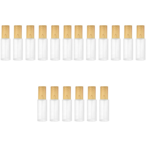 18Pcs White Small Glass Perfume Spray Bottles Travel Storage 2