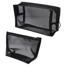 2 reisekosmetiktasche groß netz toilettenartikel organizer