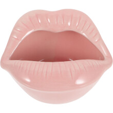 lippen-mund-keramik-aschenbecher pink für zu hause
