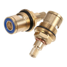 2 kupfer armaturen mit messing und keramikscheibe