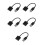 5Pcs External USB Sound Card Adapter With Headphone And Mic Splitter 8