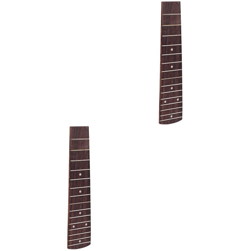2Pcs 21 Inch Concert Ukulele Fingerboard Rosewood Replacement 2