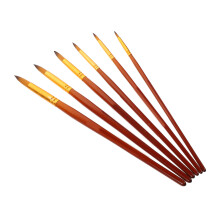 6 wasserfarbenpinsel für künstler, pigment- und ölfarben