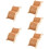 5Pièces Échelle En Bois Hamster Durable Grimpeur Light Brown 10