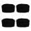 4St Professionele Skull Cap Catering Hoed Mesh Ademend Zwart 2