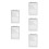 5Pcs Multi-Page Flip Acrylic Sign Holder For Restaurant Menu Display 5