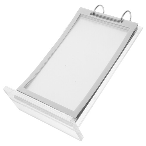 5Pcs Multi-Page Flip Acrylic Sign Holder For Restaurant Menu Display 2