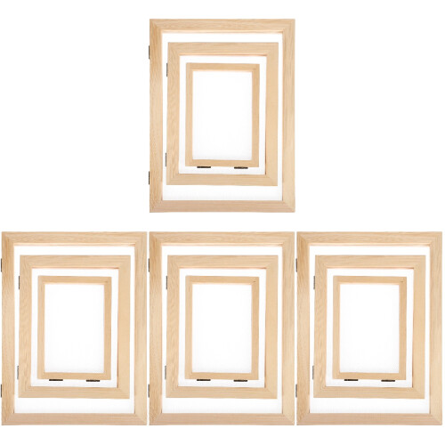 12 Pcs Paper Making Frames With Wooden Frame And Screens 1