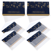 24 Sets Festival Blessing Holiday Folding Greeting