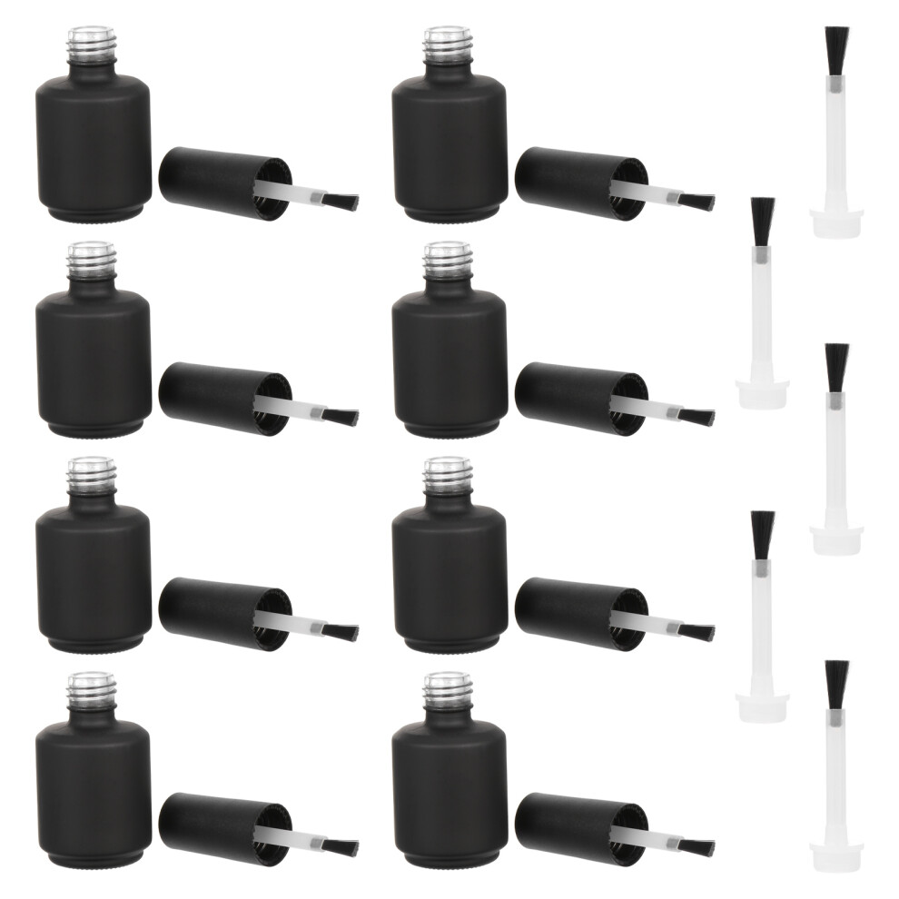Artibetter 3 Sets Empty Nail Polish Bottles Black Gel Container Sub Bottle