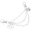 3Pcs Clog Chain Shoe Decoration Alloy Boot Sneaker Charm 1