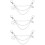 3Pcs Clog Chain Shoe Decoration Alloy Boot Sneaker Charm 10