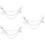 3Pcs Clog Chain Shoe Decoration Alloy Boot Sneaker Charm 9