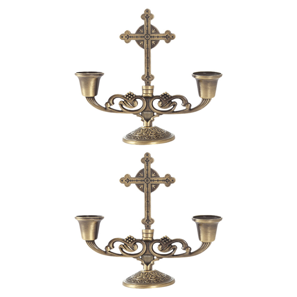 6 Pcs European Style Candlesticks Votive Candle Holders Two Head Stand-image-OPC-PKXSFH8-NEW