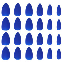 24 nagelkunst-aufkleber echte falsche blau