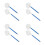 8Pcs Durable Blue Stainless Steel Fish Tank Net Extendable Handle 10