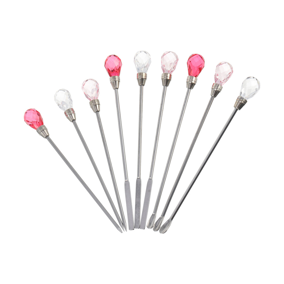 Artibetter 18 Pcs Nail Art Stirring Rod Set For Manicure And Glitter