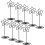 40 Pcs Table Number Clips Name Cards Picture Holders Menu Stands 2