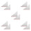 5Pairs Self-Adhesive Transparent Acrylic Splash Guard for Kitchen Use 5
