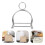 2Pcs Stainless Steel Toast Holder Rack Multi-Functional Bread Stand 10