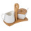 3 Sets Ceramic Sugar Jug Milk Pot With Tray And Spoon 1