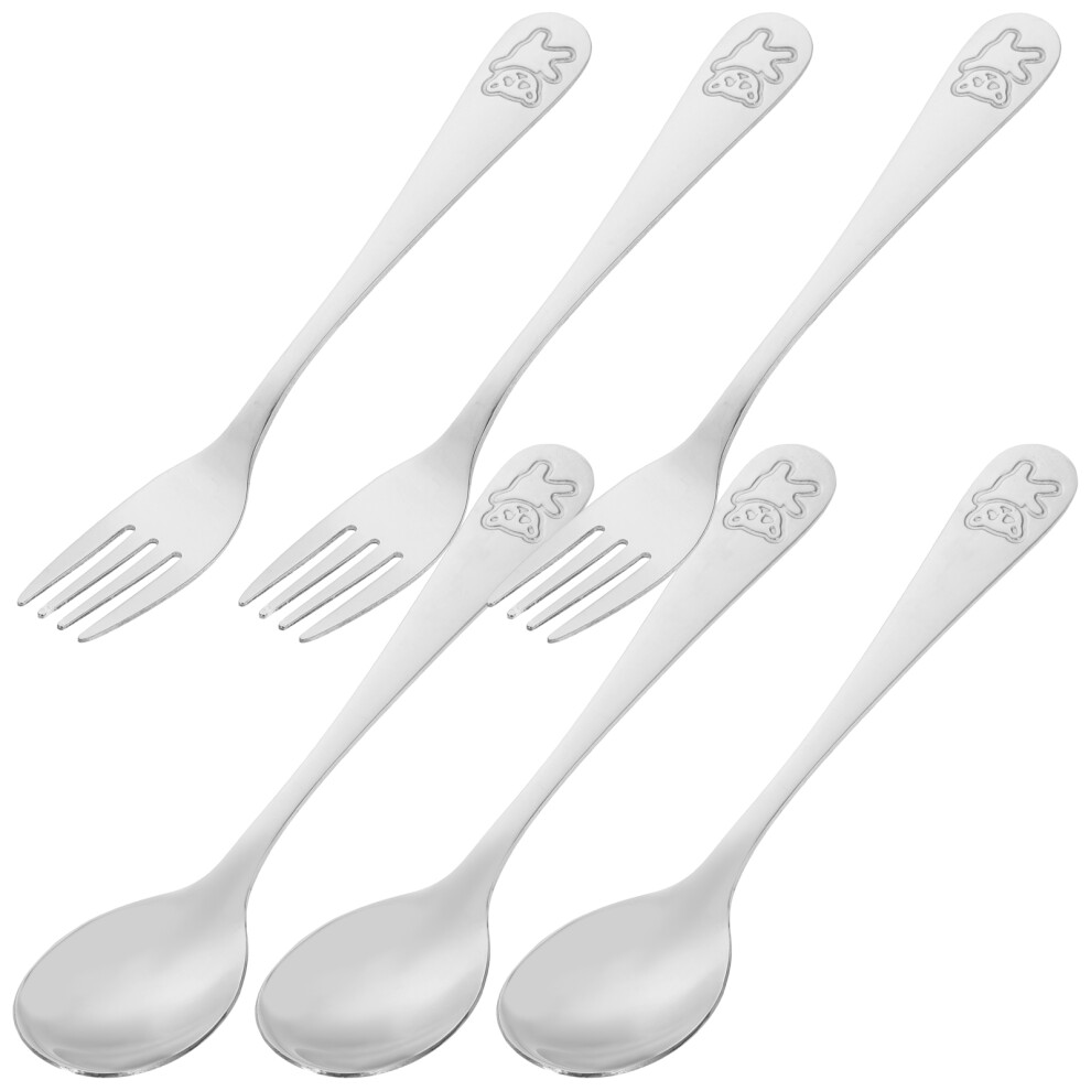 15 Sets Toddler Utensils Stainless Steel Spoon Fork Iplusmile