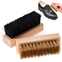 2 schuhbürsten lederschuh-pflege, . reinigungstuch