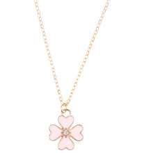 4Pcs Lovely Cherry Flower Clavicular Necklace For Women Girls