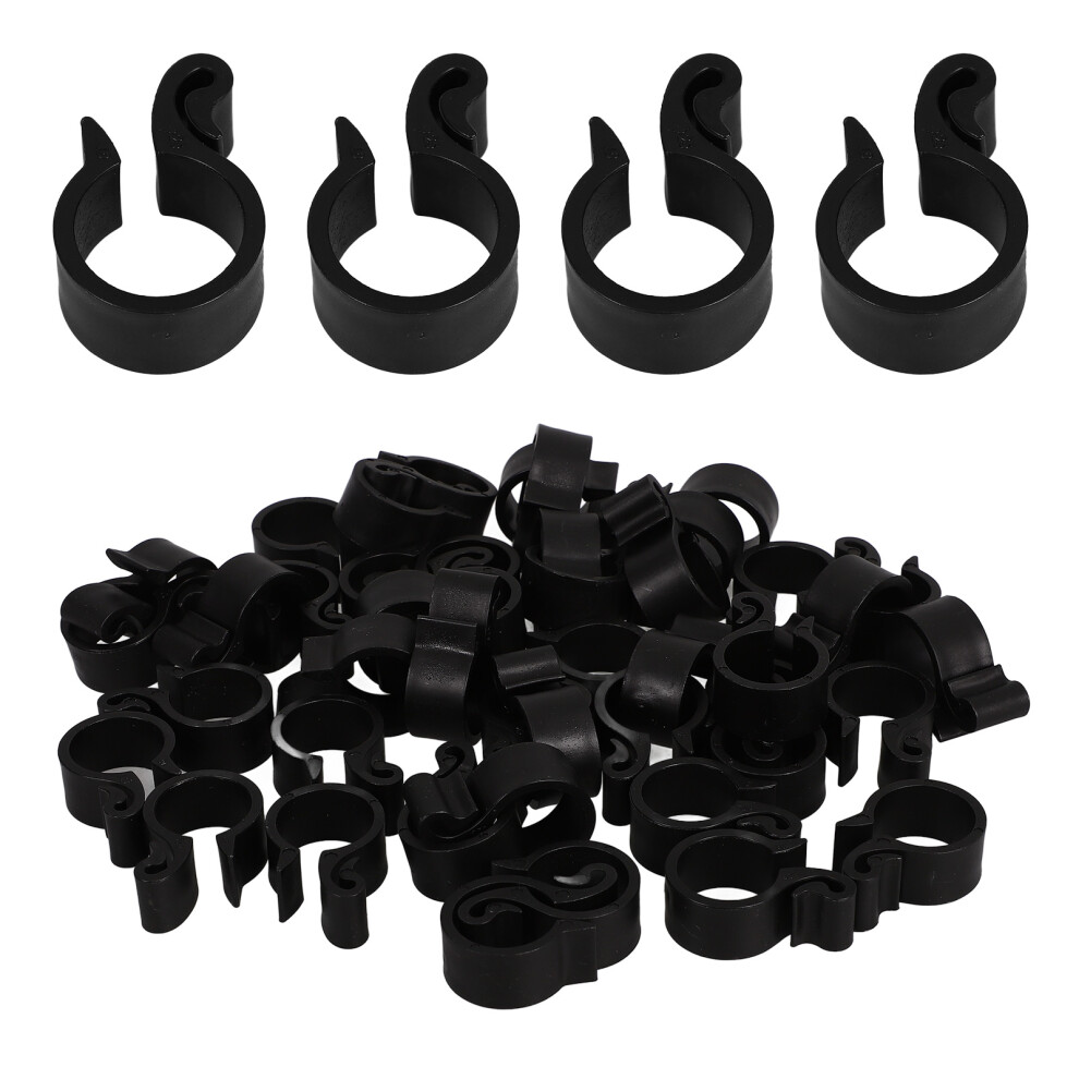 200 Pcs Garden Pe Hook Clips For Drip Irrigation Hose Fastening 25Mm Black 033578305048