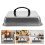 2Pcs Rectangular Basting Cover Lid – Stainless Steel Melting Dome 11