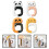 4Pcs Bendable Foldable Panda Hook Keychain Bag Holder For Home Office 3
