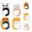 4Pcs Bendable Foldable Panda Hook Keychain Bag Holder For Home Office 5