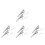 8Pcs Durable Iron Tie Clip Business Style Silver Necktie Clips 10
