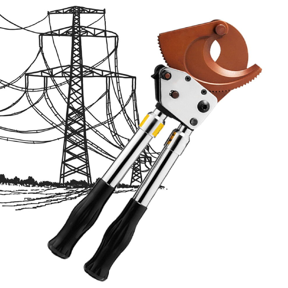 Bolt Cutters Wire Cutters Adjustable Handle Heavy Duty Ratchet Cable Cutter For Copper Aluminum Armored Cable 75Mm 9016109237767