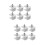 12 Pcs Household Limiting Lock For Sliding Windows Clamp Resistant 3