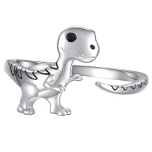2Pcs Adjustable Dinosaur Modeling Ring Hand Jewelry