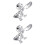 2Pcs Adjustable Dinosaur Modeling Ring Hand Jewelry 5