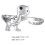 2Pcs Adjustable Dinosaur Modeling Ring Hand Jewelry 11