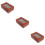 3Pcs Transparent Window Storage Box Wooden Desktop Organizer 11