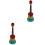 2 Sets 21 Inch Rainbow Hand Drawn Ukulele For Beginners 3