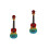 2 Sets 21 Inch Rainbow Hand Drawn Ukulele For Beginners 4