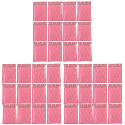 150 Pcs Bubble Storage Bag Shockproof Pouch Pink 15X11Cm 2