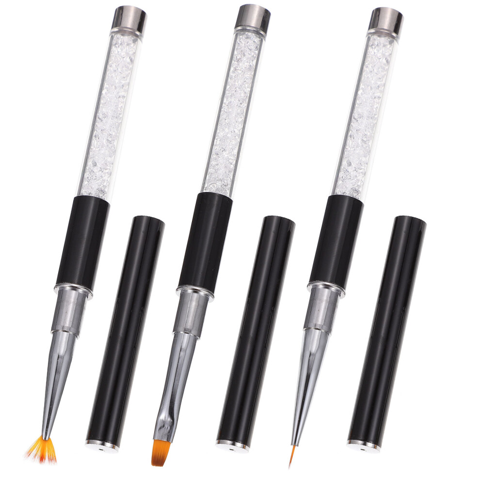 Villcase 6 Pcs Nail Art Pen Brushes For Diy Nail Drawing And Salon Manicure