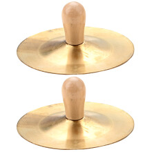 1 paar kleine fingerbecken aus metall, tanzbecken, musikinstrument