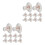 20 Pcs Clear Silicone Earring Backs Reusable Studs For Women Men 8