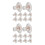 20 Pcs Clear Silicone Earring Backs Reusable Studs For Women Men 9