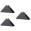 3Pcs Stainless Steel Vertical Triangular Paper Towel Holder 8