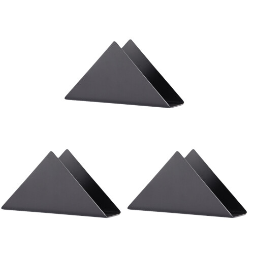 3Pcs Stainless Steel Vertical Triangular Paper Towel Holder 2